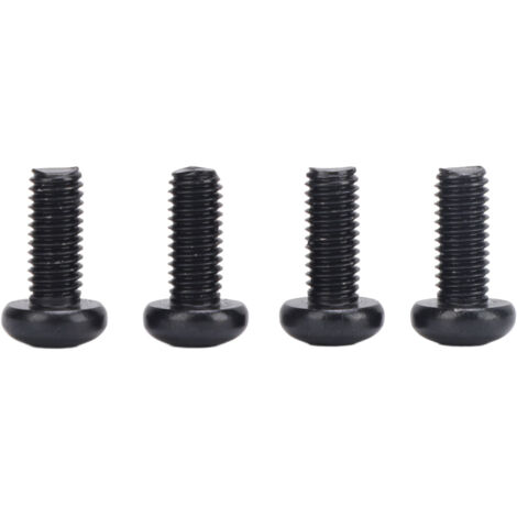 Vis de fixation pour plaque d'immatriculation en acier inoxydable anti-corrosion, pour Tesla Model 3/Y avec retenue métallique threadée, M5-0.8x12, 4 pièces, finition noir durable (1/5)