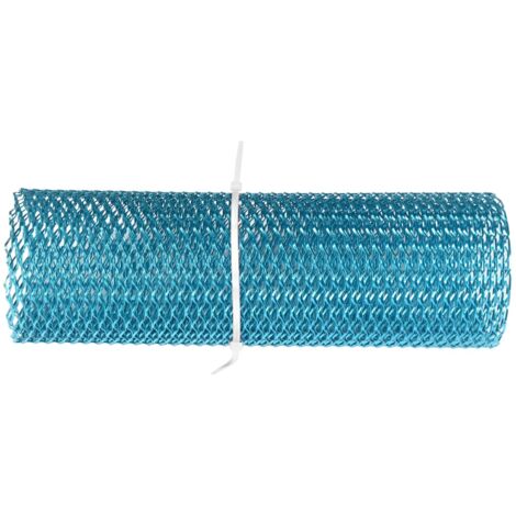 Grille de Protection Centrale Frontale avec Maillage Rhombique en Aluminium Bleu Universelle pour Voiture (Stable, Débris) (1/5)