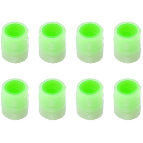 8 Capsules lumineux de valve de pneu ABS waterproof - Bouchon valve anti-dust pour vélo, moto et véhicule 8Pcs [Bouchon valve tire] [ABS] (1/4)