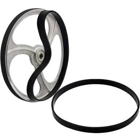 Lot de 2 courroies de transmission en caoutchouc pour scie à ruban, accessoires pour outils électriques