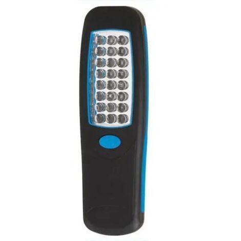 Lampe de poche magnétique FERVI avec 24 LEDs, aimant et crochet pour fixation – Éclairage intense pour chantier et travail en espace restreint (1/2)