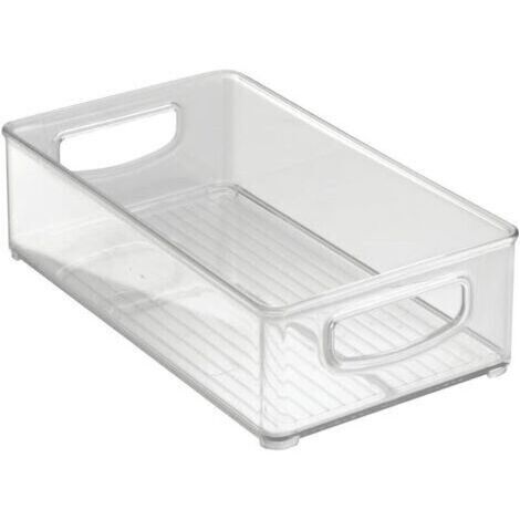 Organiseur Transparent pour Frigo, 4 Boîtes PET, Dimensions 26.3x15.4x7.5cm, Rangement Cuisine (1/5)