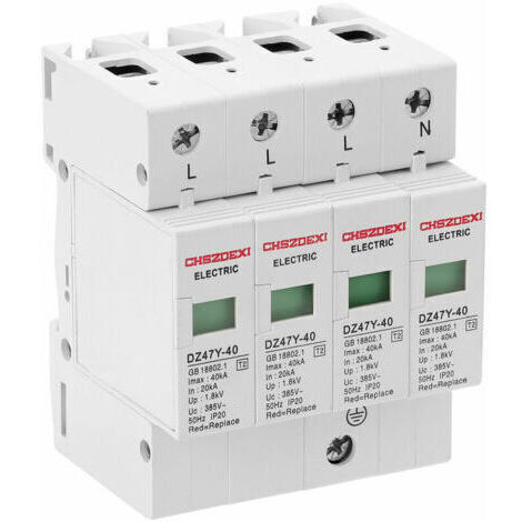 Parafoudre 4P pour Protection Basse Tension, DZ47Y-40KA 385V SPD, Dispositif de Protection (1/5)