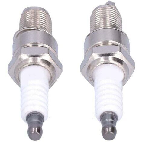 Lot de 2 bougies d'allumage F6RTC pour moteur MTD 95110292 75110292 (1/5)