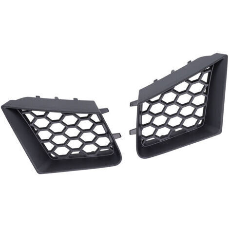 Grille Pare-chocs Supérieure Seat Ibiza/Cordoba 6L 2002-2009 - 2 Pièces Noir Brillant ABS (1/5)