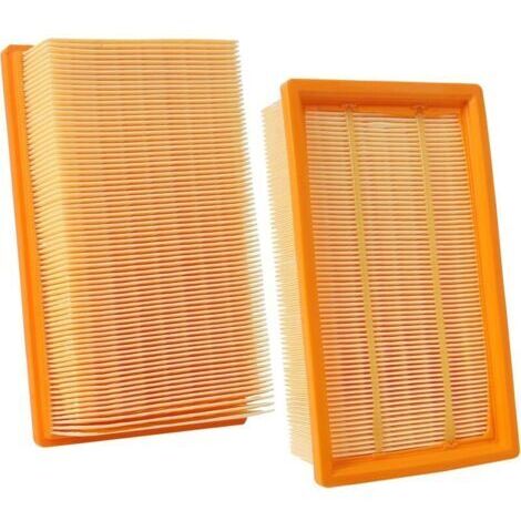 Lot de 2 filtres plissés plats pour aspirateur Bosch GAS 35 L, AFC Professional, NT 25/1 Ap, haute efficacité (1/5)