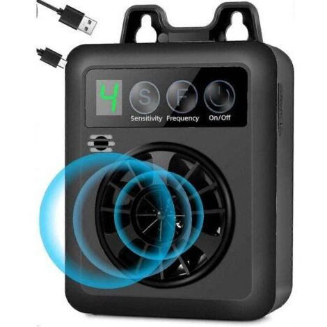 Anti-aboiement ultrasonique rechargeable, contrôle amélioré à 3 niveaux pour chiens