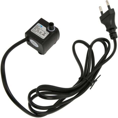 Mini pompe à eau submersible réglable IPX8 pour aquarium et fontaine avec prise UE 220-240V (1/5)