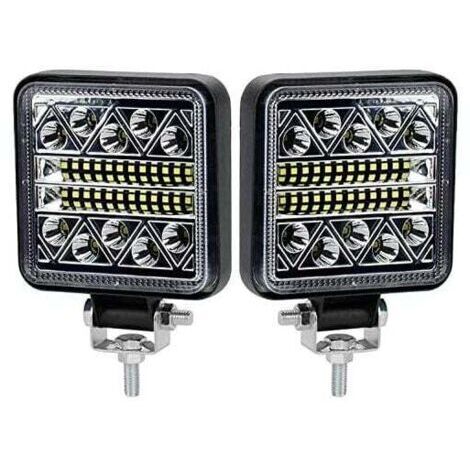 【Phare LED de Travail】102W Luminaires 15000LM Blanc Aluminium - 12V/24V Camion Tracteur Bateau (1/5)