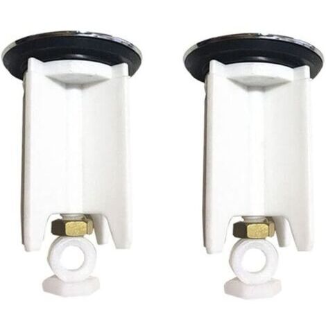 Bouchon de lavabo universel - Lot de 2 bouchons - Diamètre 40mm réglable en hauteur avec traitement anti-calcaire (1/3)