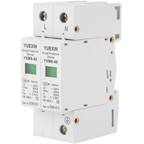 Parafoudre 2P 40KA 220V Dispositif de Protection contre les Surtensions Domestiques (1/5)