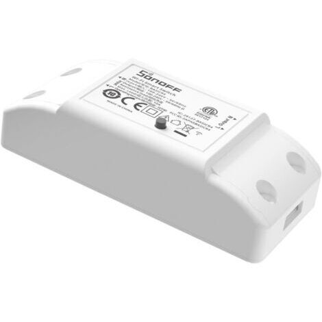 Interrupteur Intelligent WiFi SONOFF BASICR4, 10A/2200W avec Protection Surchauffe et Commande Vocale (1/4)