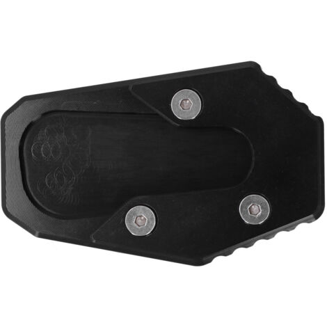 Plaque d'extension de cale latérale en aluminium CNC noir pour R1200RT 2014‑2018, anti‑glissement et stabilisation pour sols instables (1/5)
