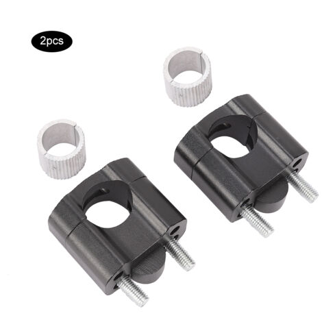Paire de Riser de Guidon Aluminium 22mm/28mm pour Motocyclette avec Clamp (1/5)