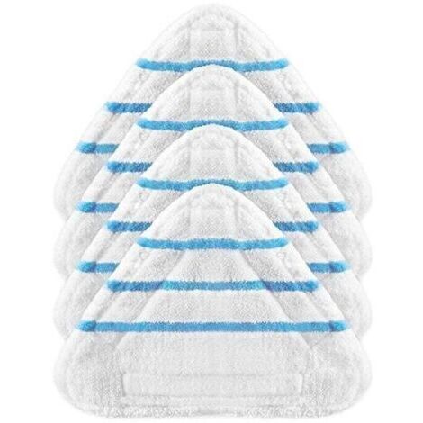 Housses lingettes pour balai vapeur – Lot de 4 – Microfibre lavable machine (1/4)