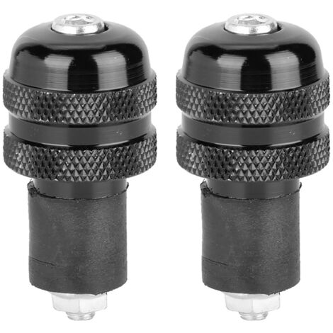 Poignées Moto 22MM Manches Barre en Alliage Aluminium Paquet 2 Accessoire Noir pour Motocyclette (1/5)