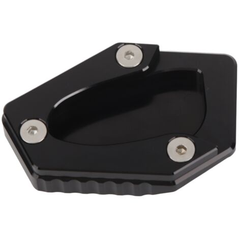 Béquille de Motocyclette - Plaque d'Extension de Pad pour STREET TWIN 16‑19 - Aluminium Anodisé Noir (1/5)