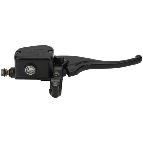 Lève de frein hydraulique pour moto droite universelle avec cylindre maître et manettes 7/8 pouces en aluminium noir