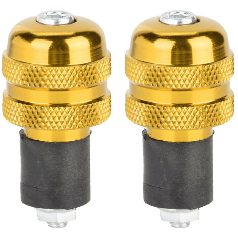 Poignées moto 22mm - Finitions pour guidon moto - Accessoire moto (Doré) (1/5)