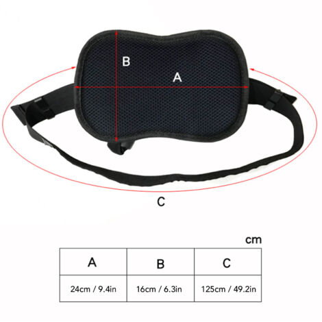 Ceinture de Sécurité pour Passager Motocycliste, BeltSafe, Support Anti-dérapant Réglable, Nylon Oxford + ABS, Noir, pour Moto, Quad, Panier/Ski-Nordique (1/5)