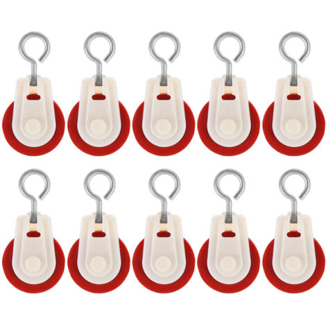 Rouleau pour Serre - 10 Pièces - Métal/Plastique - 87x46x14mm - Ventilation et Suspension Agricole (1/4)