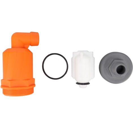 Ventil de Purge d'Air Automatique 6632A PP avec Écoulement Rapide, Sortie G1/2 et Entrée G1, Coloris Orange (1/5)