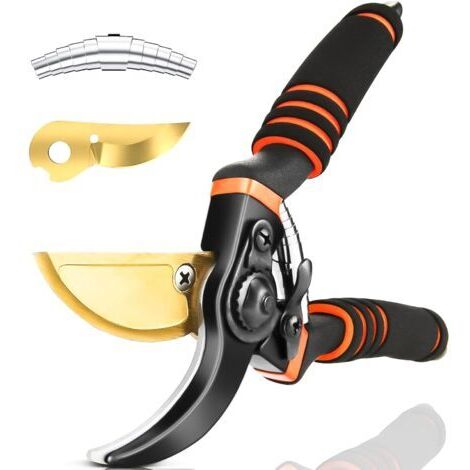 Sécateur jardin professionnel avec lames SK5 – Poignée ergonomique – Coupe branches ¾ pouce (1/5)
