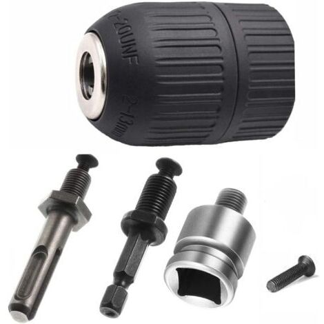 Mandrin auto-serrant SDS-Plus sans clé pour perceuses et marteaux – 2-13mm – 1/2"-20UNF – Acier au carbone (1/5)