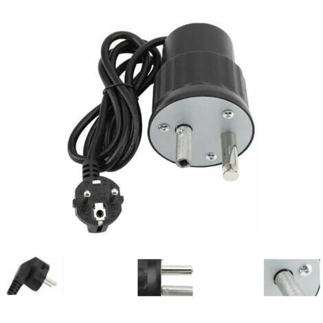 Moteur tourne-broche électrique barbecue – Charge 24 kg – Aluminium – Vitesse 2 tr/min pour cuisson uniforme