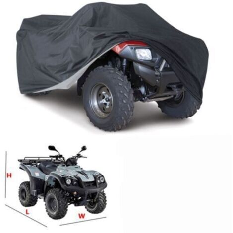 Housse protection ATV quad 145x85x98cm – Imperméable Oxford anti UV avec ourlet élastique
