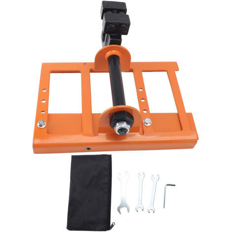 Scierie verticale à chaîne avec guide de coupe pour bois, mini-scierie portable, accessoire de scie à chaîne, coupe guidée pour les constructeurs et les menuisiers, orange (1/5)