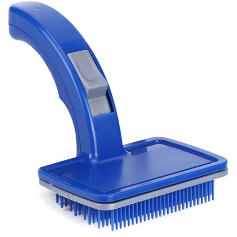 Peigne Démêlant Automatique Bleu pour Chiens - Anti-Tangle et Facilité de Nettoyage (1/5)