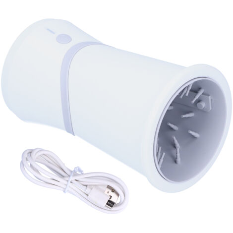 Nettoyeur de Pattes Portable pour Chiens de Petite et Moyenne Taille, Cup avec Brosse Silicone Automatique USB Rechargeable (1/5)