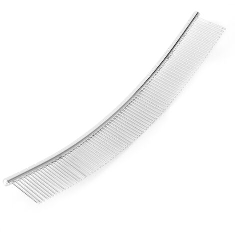 Peigne pour Chat et Chien Anti-Nœuds avec Lames Stainless Steel Dense, Peigne Curvé Massage Doux (1/5)