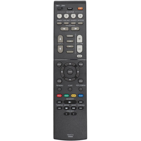 Télécommande de remplacement professionnelle RAV574 VDM8690 compatible avec le récepteur AV RX V4A