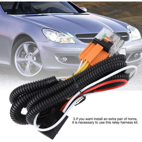 Kit de Relais pour Klaxon avec Harness de Câblage 12V Universel pour Voitures et Camions (1/5)
