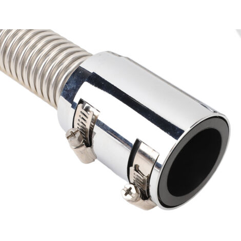 Flexible de Radiateur en Acier Inoxydable, 60 cm, Kit de Conduits de Refroidissement pour Diamètres 32-40-44-42 mm, Silver (1/5)