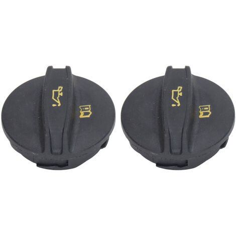 Couvercle de reservoir et bouchon de remplissage d'huile ABS noir 2 pièces 06K103485A pour Volkswagen CC 1.8L 2.0L (1/5)