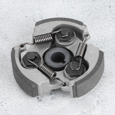 Plaquette d'embrayage centrifuge 3 patins aluminium/fer pour scooter 43-49cc (1/5)