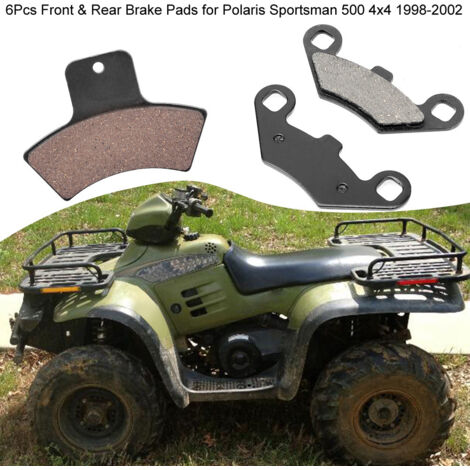Jeu de 6 plaquettes de frein avant et arrière pour Polaris Sportsman 500 4x4 (1998-2002) (1/5)