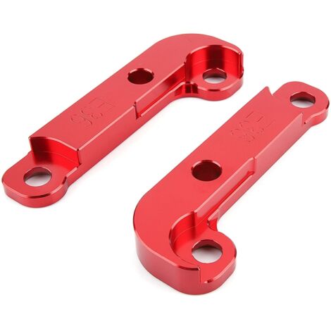 Adaptateur d'angle de direction en aluminium rouge pour BMW E36 - Kit drift avec réduction de lock (1/5)