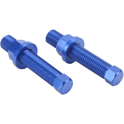 Chaîne ajusteur boulons 50304040100 2 pièces bleus pour SX SXF EXCF SXS SMC (1/5)