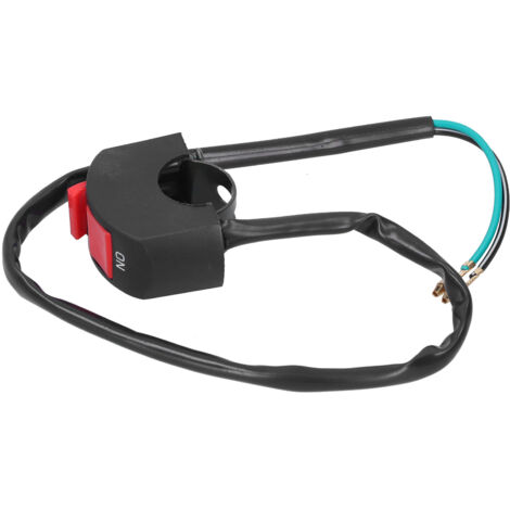 Interrupteur Bouton Lumière ON OFF Motorcycle 7/8" Imperméable pour ATV UTV Scooter