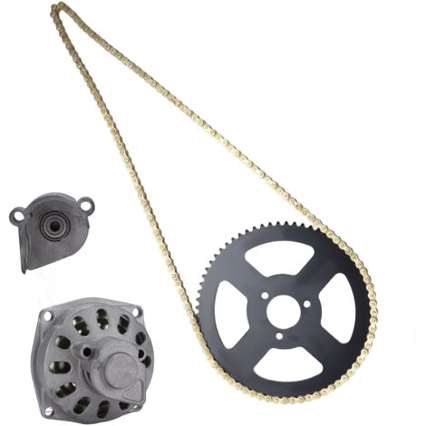 Pignon de tambour d'embrayage 6T Boîte de vitesses avec Couronne arrière 68T Chaîne 25H pour Minimoto Quad ATV 47cc 49cc 2 Temps