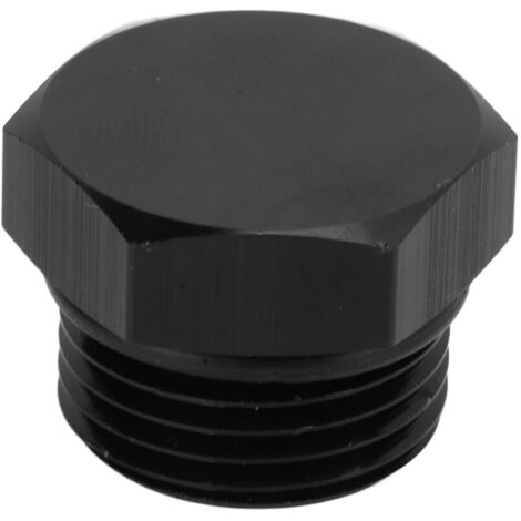 Raccord Bouchon Adaptateur Hexagonal Mâle AN-10 Acier Universel 4000PSI Noir pour Véhicule