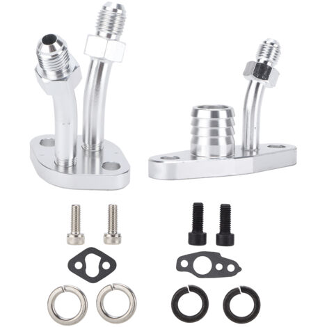 Jeu de raccordements d'arrivée et retour d'huile pour turbocharger CT9 CT12 CT20 CT26 - Kit modification (1/5)