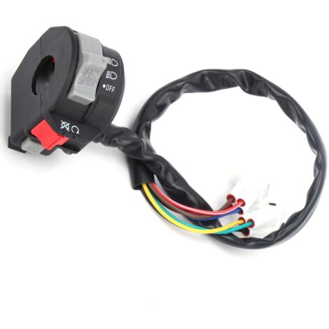 Commutateur de manette pour Yamaha YFZ 450 2006‑2008 - Start/Kill/Luminaire avec bouton ON/OFF
