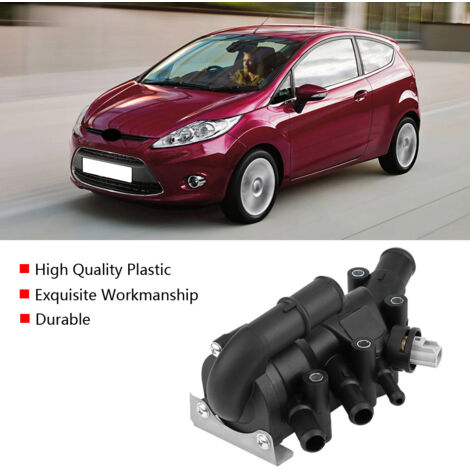 Thermostat d'eau de refroidissement moteur pour Ford Fiesta V 1.3 avec collecteur d'eau (1/5)