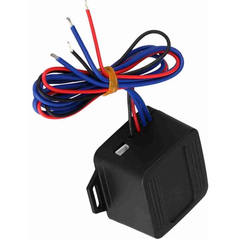 Interrupteur bouton-poussoir démarrage véhicule 12V universel LED bleue pour moteur (1/5)