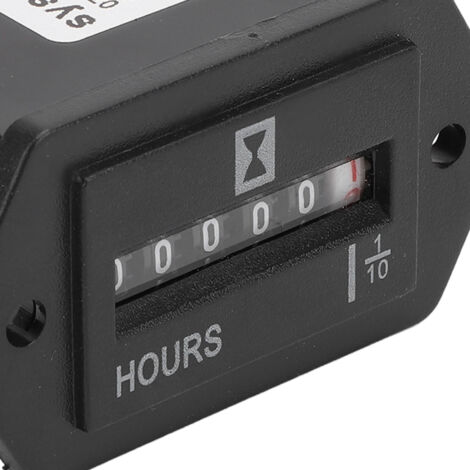 Compteur Horloge Maintenance DC 10 à 80V Résistant à l'eau pour Motorcycles Tracteurs Camping-Car (1/5)